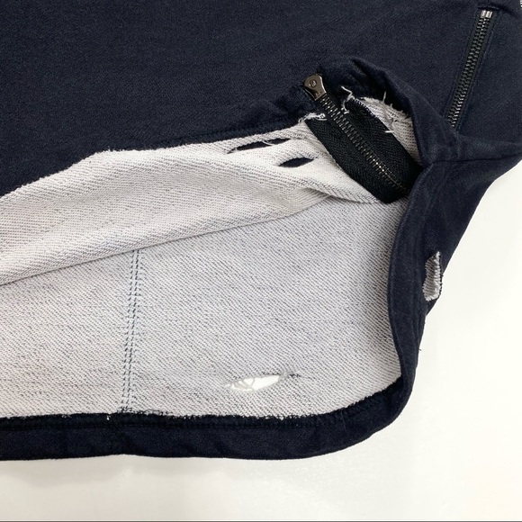 Square Zero Bear Patches Distressed Short Sleeve Sweatshirt Black - Picture 8 of 12